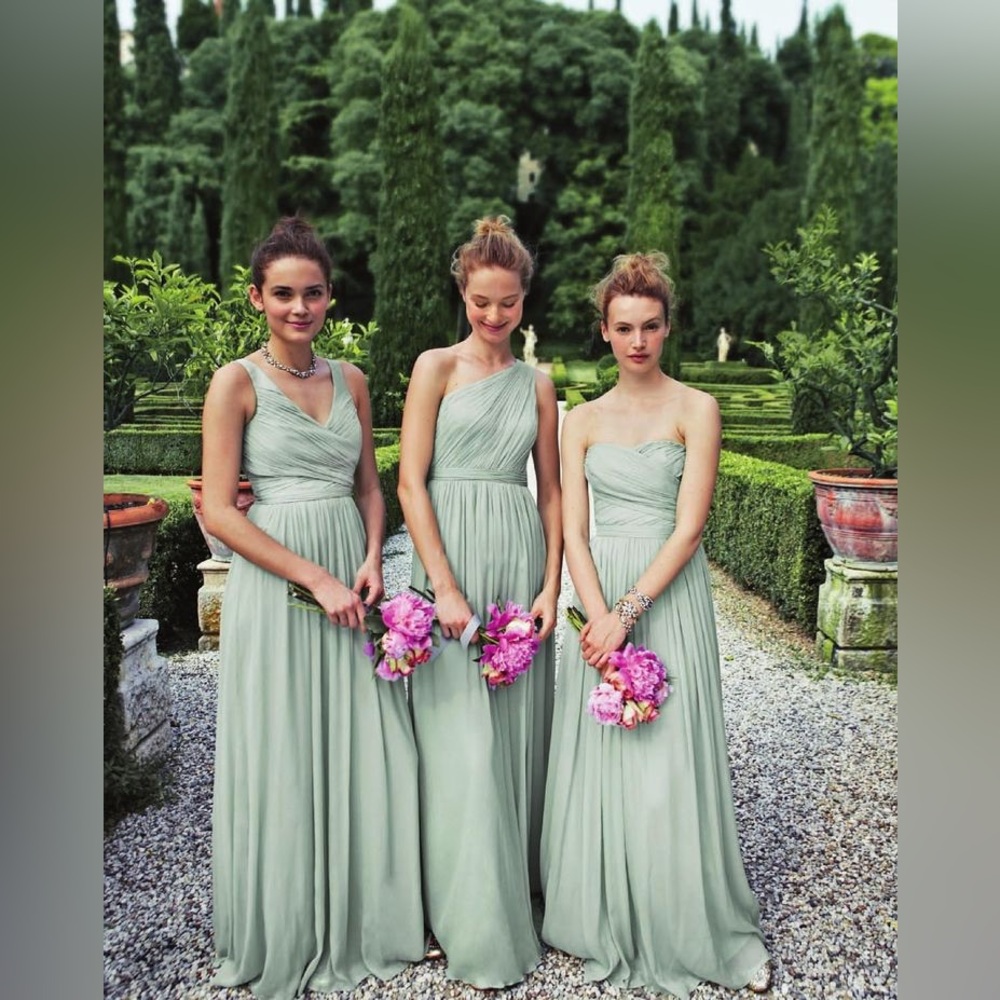 J. Crew Bridal Dress Dusty Shale 6